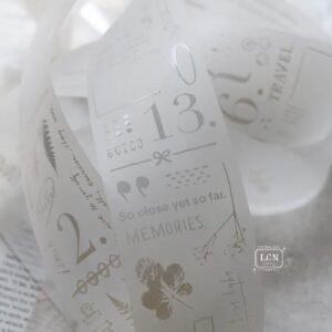 LCN – Lin Chia Ning – This and That WHITE – PET Tape