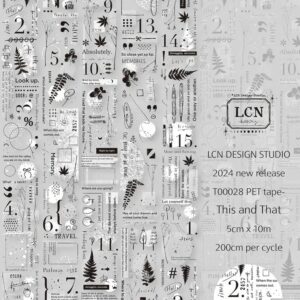 LCN - Lin Chia Ning - This and That BLACK - PET Tape
