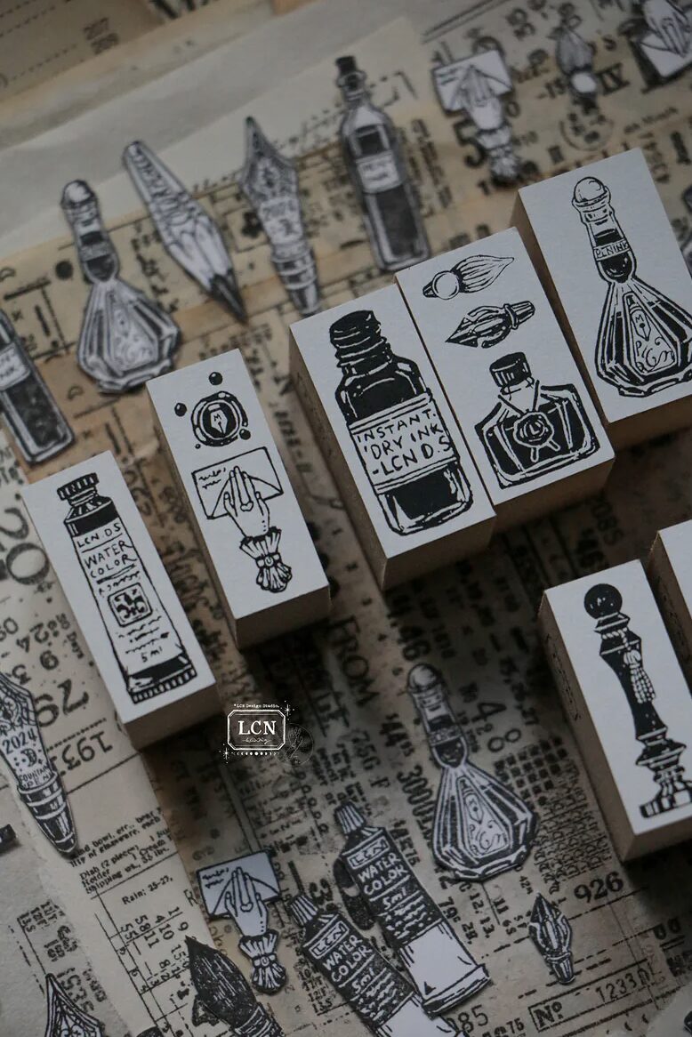 LCN - Lin Chia Ning - On The Desk - Exclusive Stamp Set