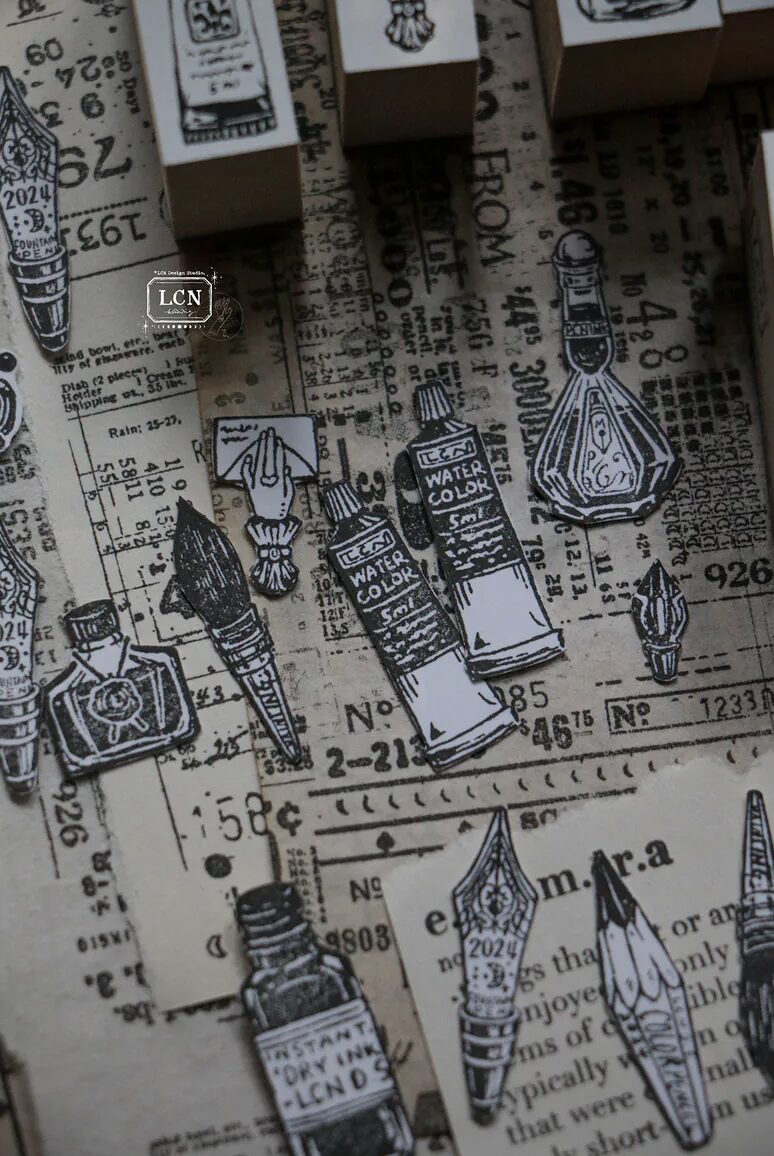LCN - Lin Chia Ning - On The Desk - Exclusive Stamp Set