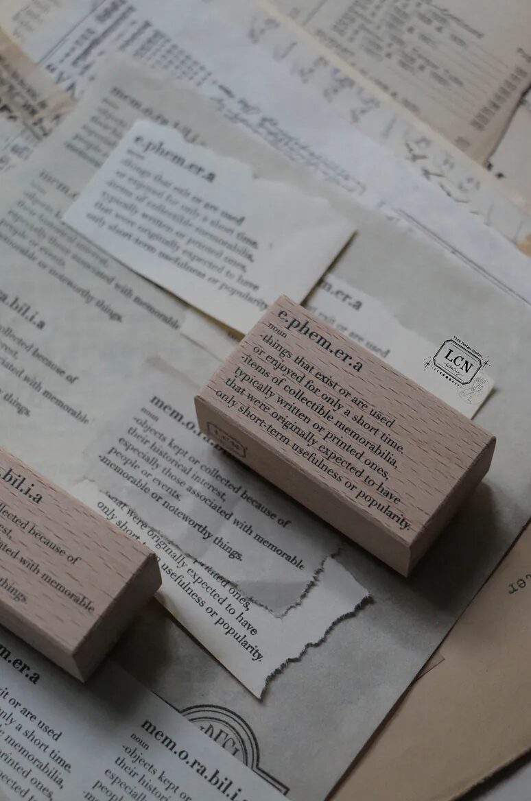 LCN - Lin Chia Ning - Ephemera Word - Stamp
