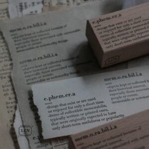 LCN – Lin Chia Ning – Ephemera Word – Stamp
