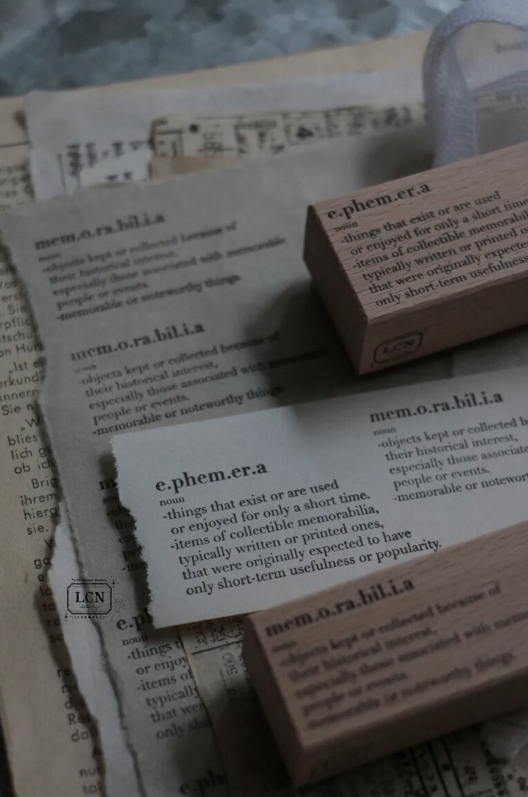 LCN - Lin Chia Ning - Ephemera Word - Stamp