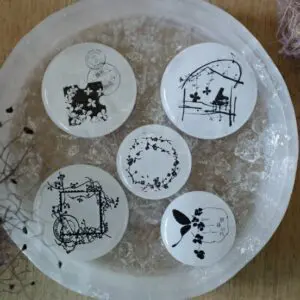 HANEN Studio – 5th Anniversary Limited Edition – Flower Stamp 2.0 B – Stone Stamp Set