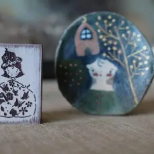 HANEN Studio X Kaia – Freckles Girl – Flower House – Stamp