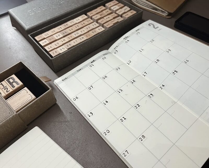 Raw Market Shop - No. 364 - Planner Bundle (No, Weeks, Month) - Stamp Set