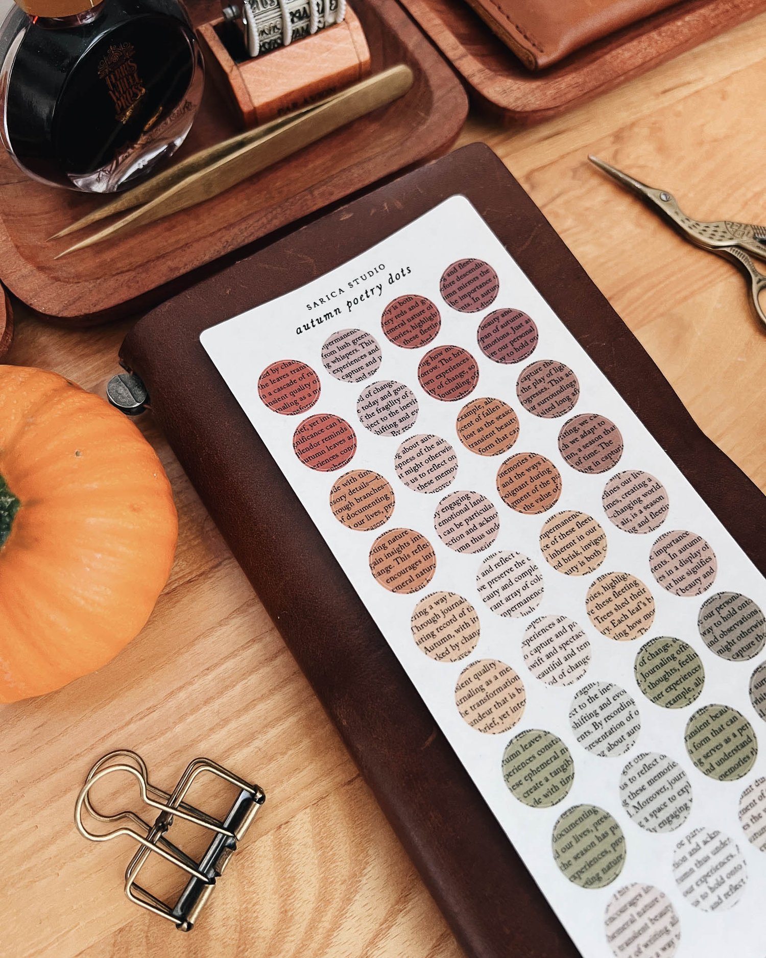 Sarica Studio - Autumn Poetry Dots - Sticker