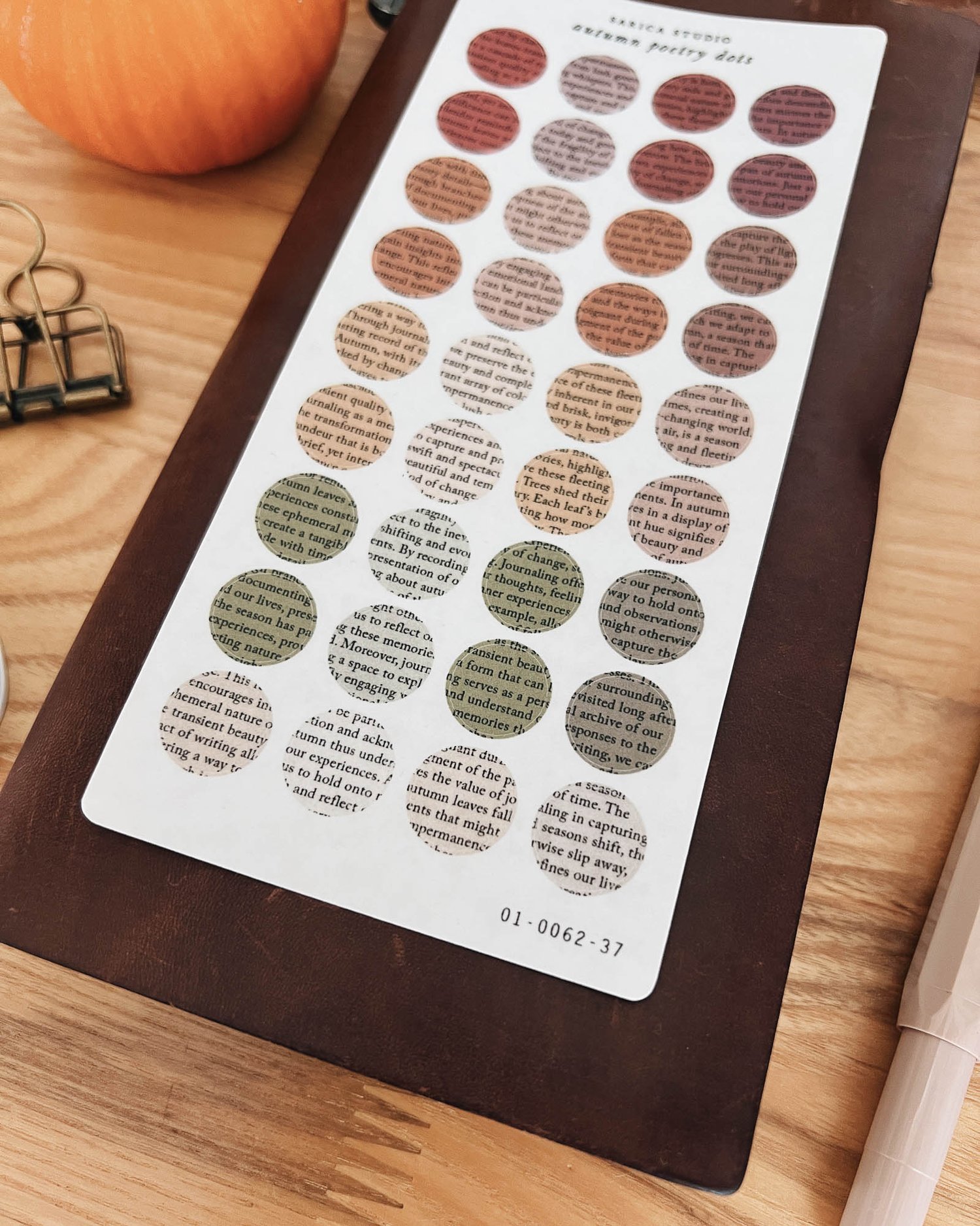 Sarica Studio - Autumn Poetry Dots - Sticker