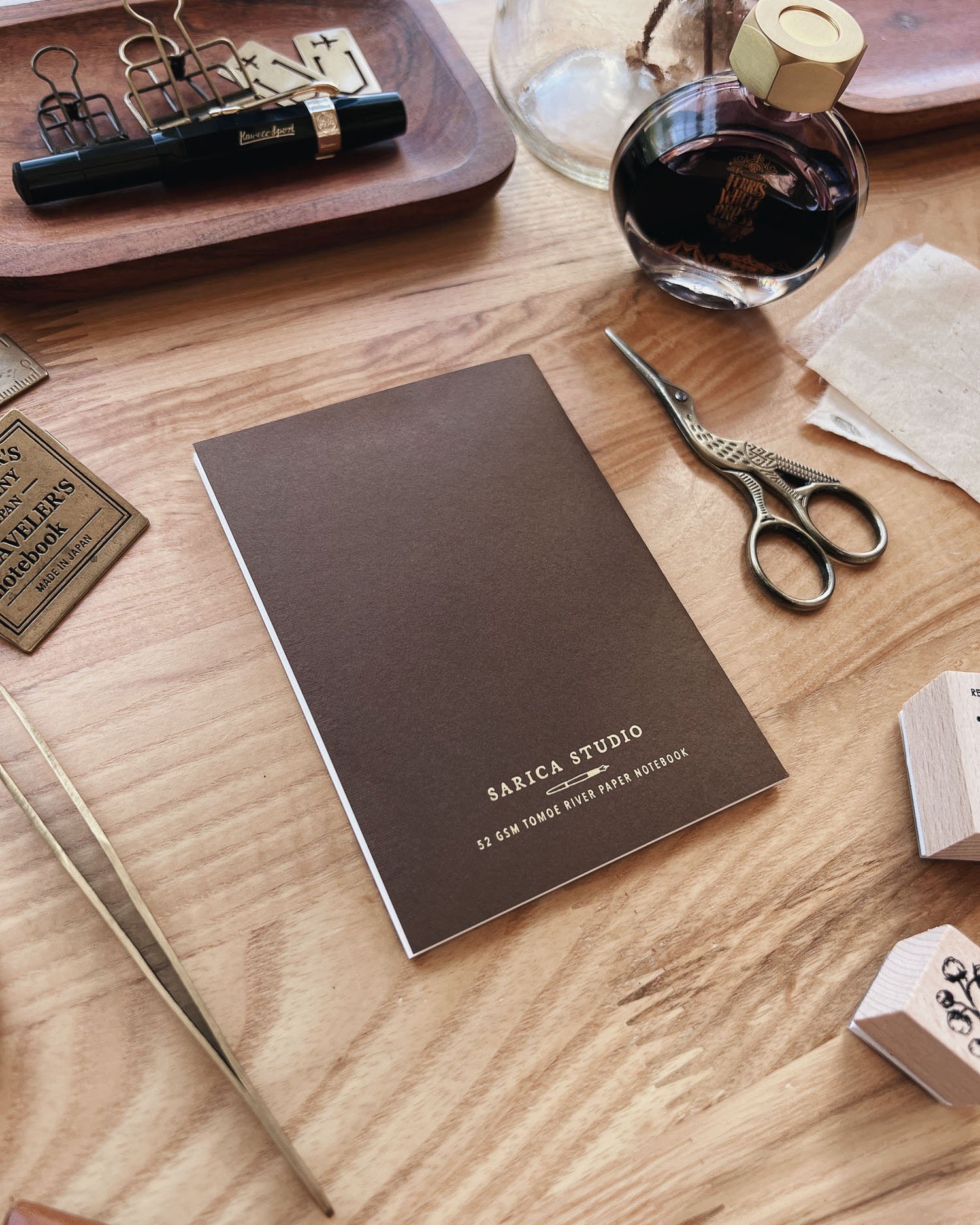 Sarica Studio - Ginkgo Notebook - Passport Size