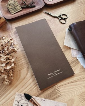Sarica Studio - Chestnut Brown Notebook - Regular/Standard Size