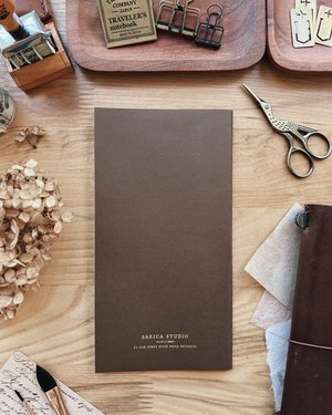 Sarica Studio - Chestnut Brown Notebook - Regular/Standard Size