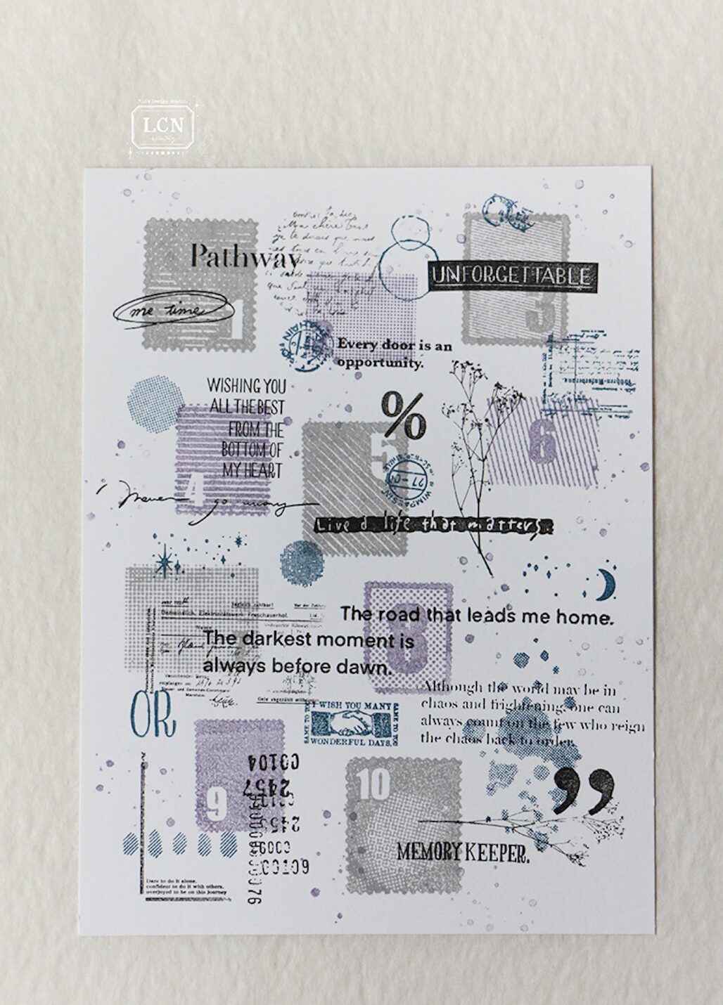 LCN - Lin Chia Ning - Winter Collection - Postage Stamps - Clear Stamp