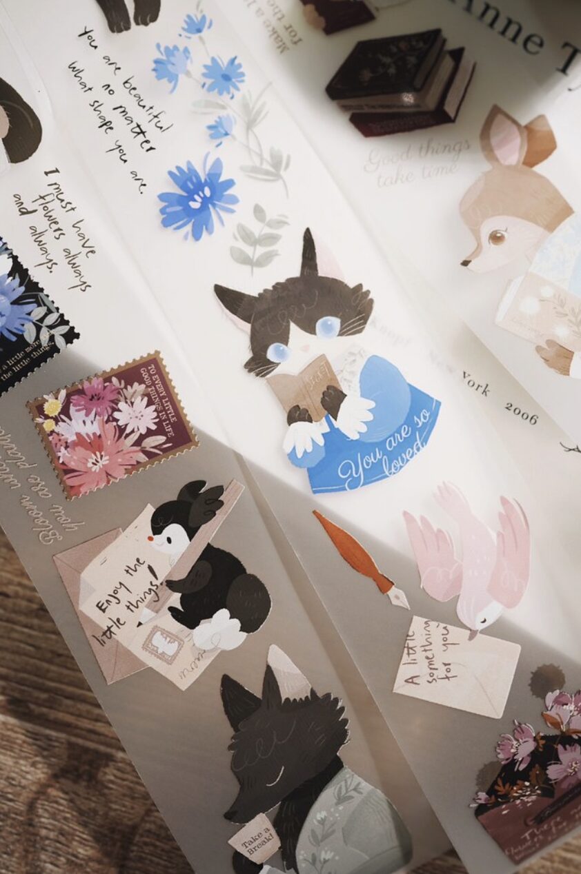 wwiinngg - Tea, Coffee, Books and Flowers - Matte PET Tape