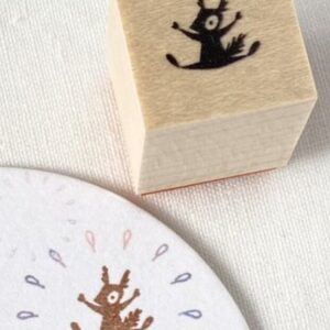 Mori Ringo – Surprised Squirrel – Stamp