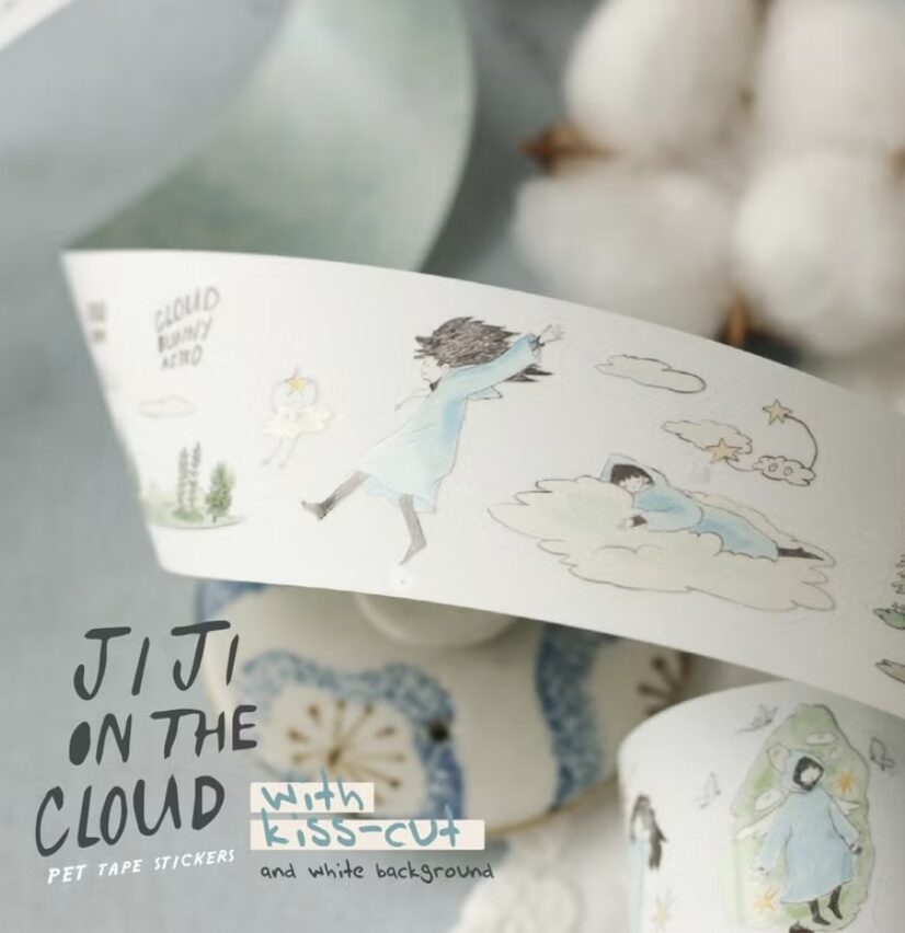 TeaYouShop - Jiji on the Clouds - PET Tape Stickers