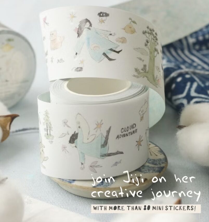 TeaYouShop - Jiji on the Clouds - PET Tape Stickers