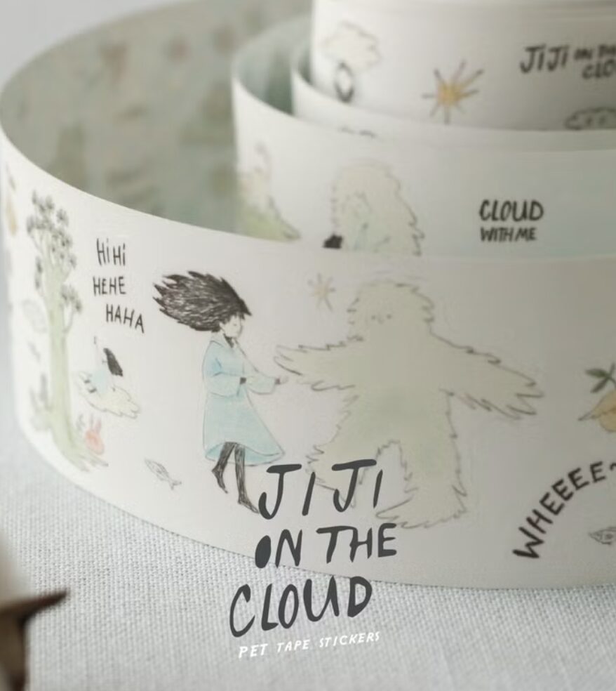 TeaYouShop - Jiji on the Clouds - PET Tape Stickers
