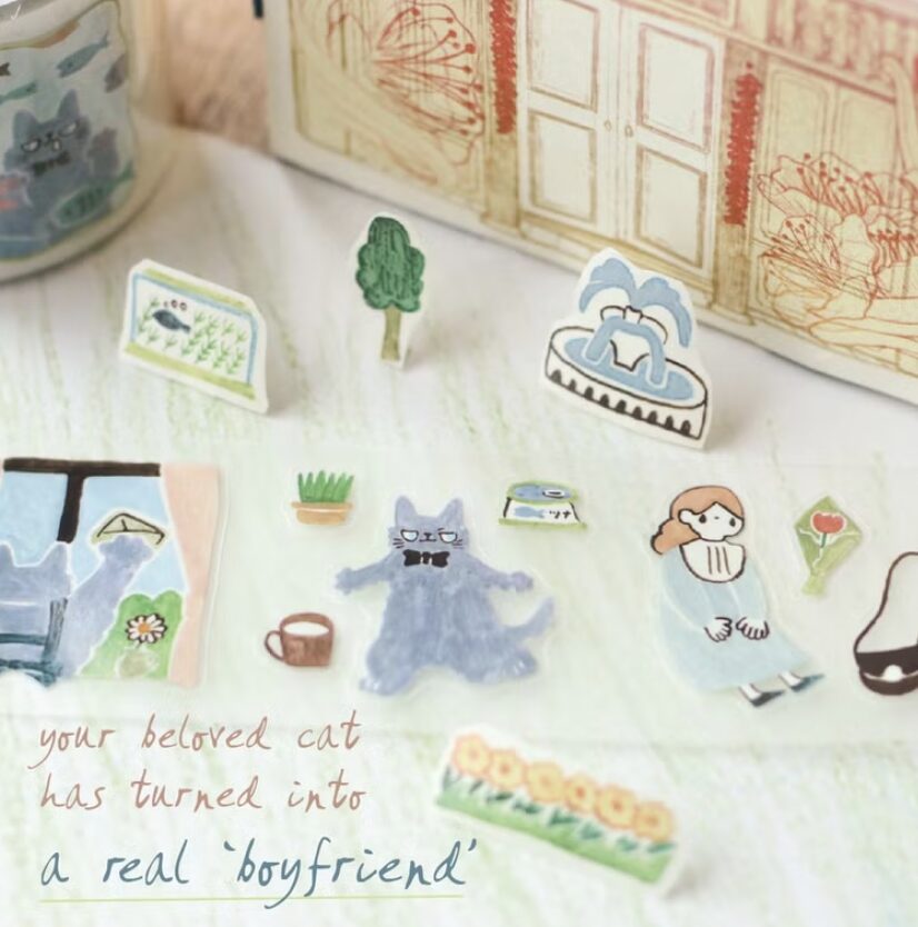 TeaYouShop - Neko Boyfriend - PET Tape Stickers