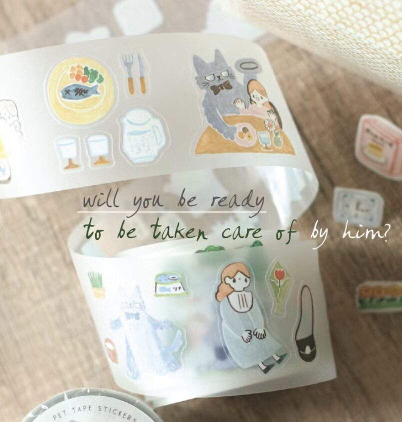 TeaYouShop - Neko Boyfriend - PET Tape Stickers