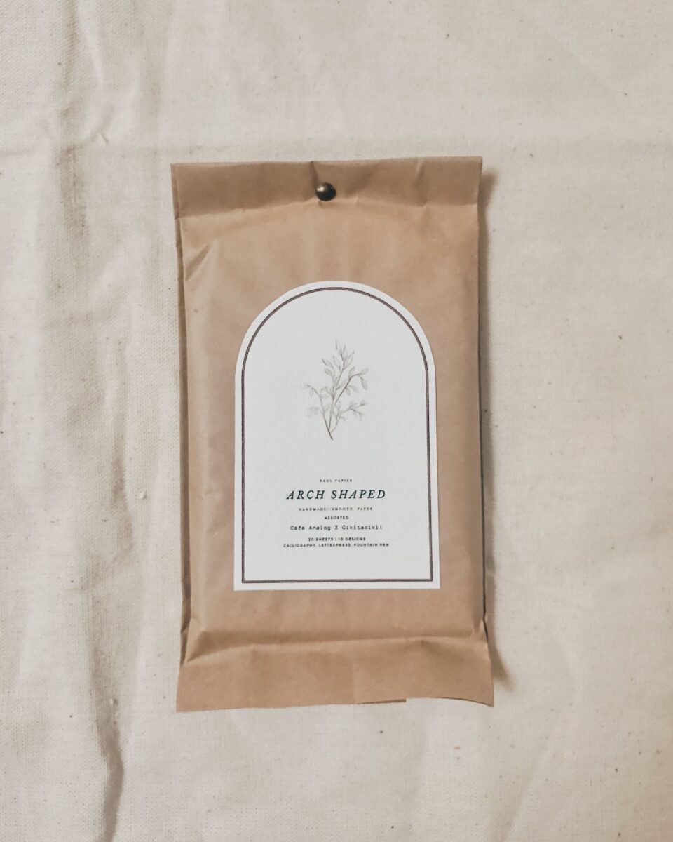 Cafe Analog x Cikitacikii - Assorted Neutral Arch-shaped - Handmade Paper Bundle