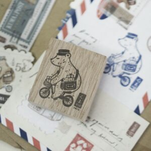 Blackmilk Project – Kuma Post Bear – BICYCLE – Stamp