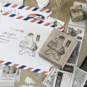 Blackmilk Project - Kuma Post Bear - DELIVERY - Stamp
