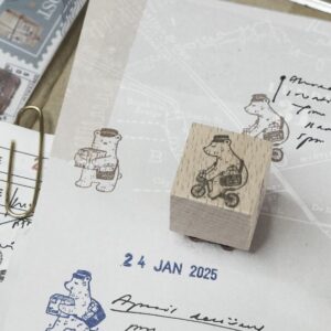 Blackmilk Project – Mini Kuma Post – BICYCLE – Stamp