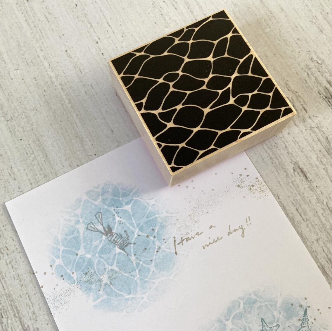 Mori Ringo - Water Surface - Stamp