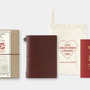 Traveler’s Notebook – Love And Trip (Limited Edition) – Passport Size – Leather Cover (September ’25 Delivery)
