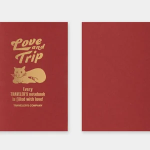 Traveler’s Notebook – Love And Trip (Limited Edition) – Passport Size – Refill (September ’25 Delivery)