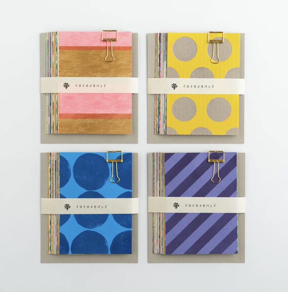Mizushima - IRO IRO Dots and Stripes - Memo Pad