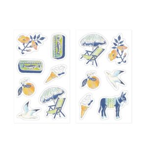 Midori x Yuka Takamaru - MIST BLUE - Decoration Stickers