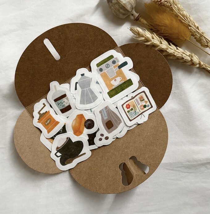 Yuka Butter - Cozy Cafe - Washi Sticker Flakes