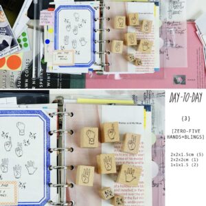 Kurukynki – DAY TO DAY: HANDS + blings – Stamp Set