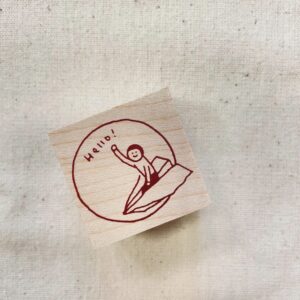 Little Lu – Moon Paperplane – Stamp