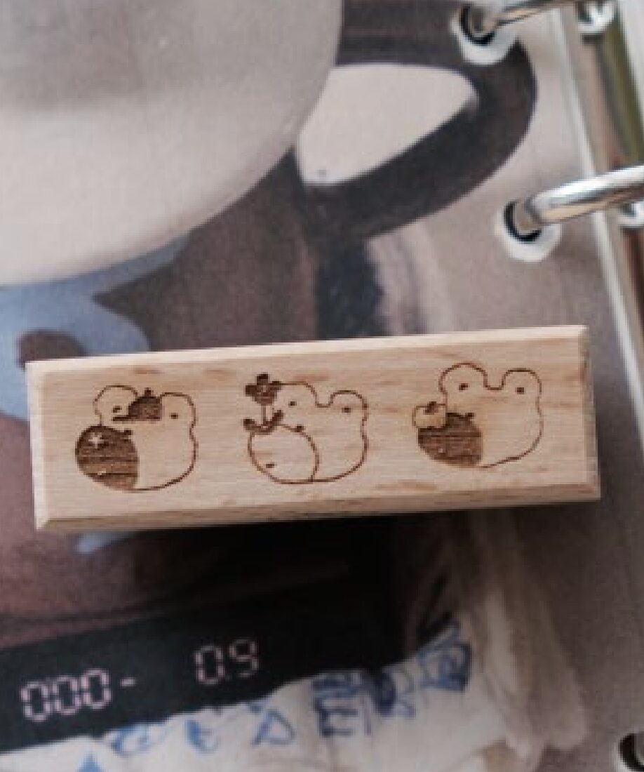 Big Hands - Rainy Days: 3 Bear Friends - Stamp
