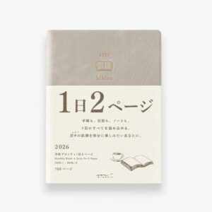 2026 HIBINO Diary – A6 – Grey – Daily Diary