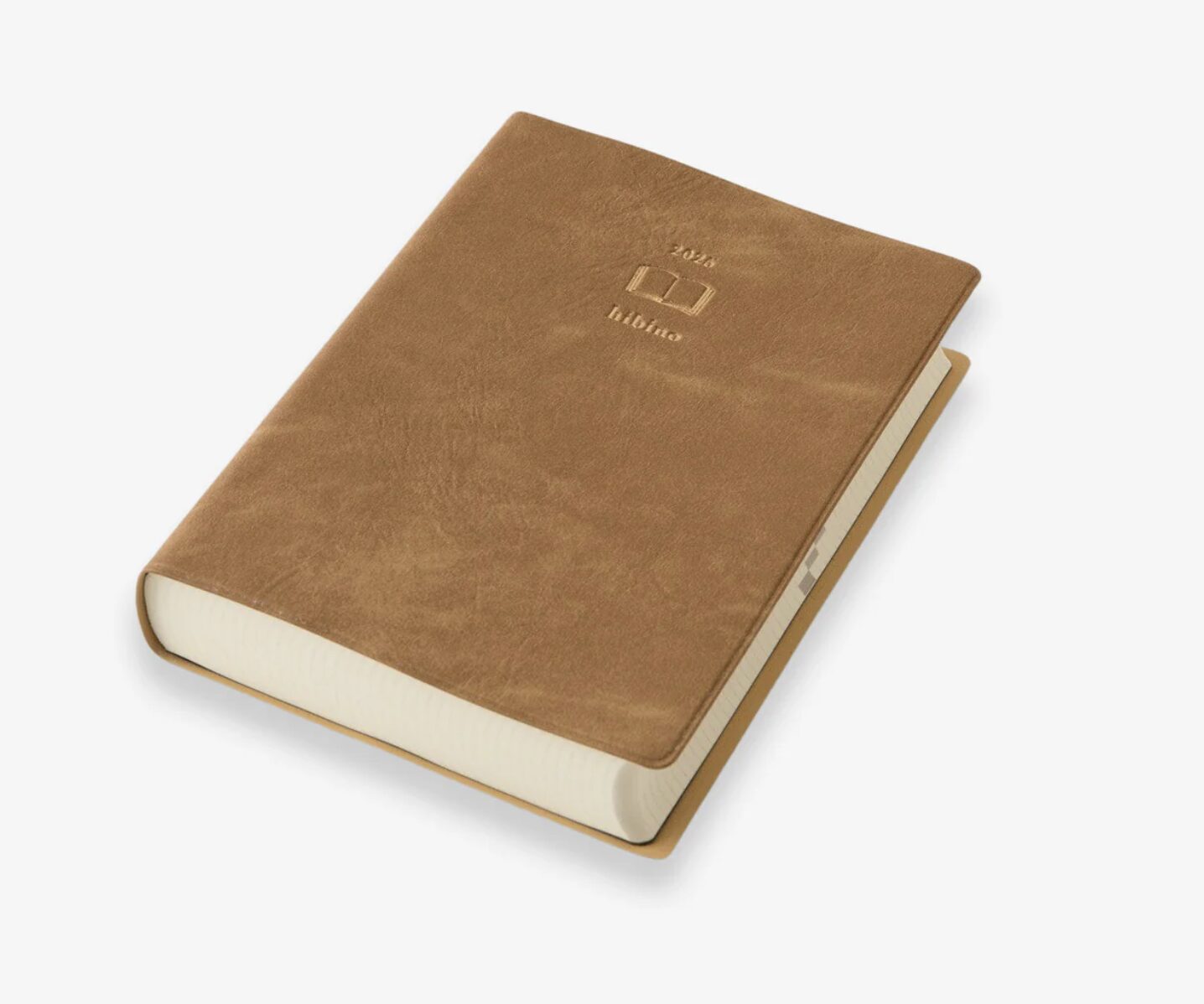 2026 HIBINO Diary - A6 - Camel - Daily Diary