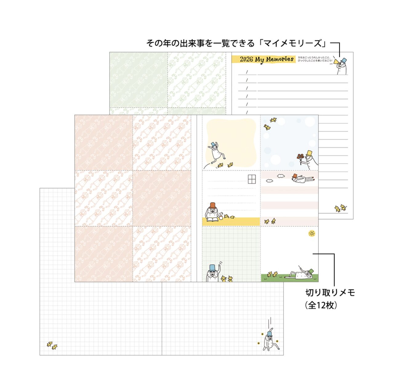 2026 Pocket Diary - A6 - Weekly Block Ojisan - Weekly Diary