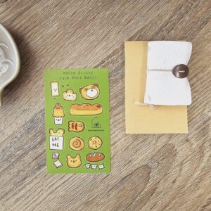 Elsie with Love – Cute Roti Bao – Matte Pocket Sticker