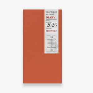 2026 – TRC Traveler’s Notebook – Monthly Diary – Regular Size
