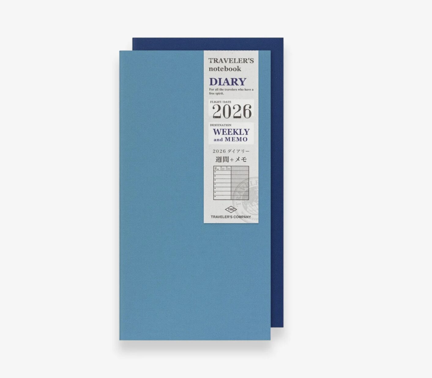 2026 - TRC Traveler's Notebook - Weekly + Memo Diary - Regular Size