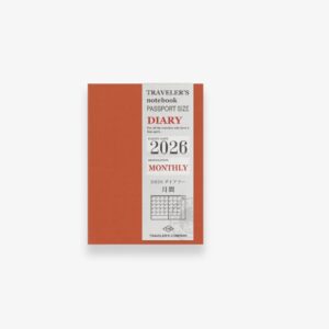 2026 – TRC Traveler’s Notebook – Monthly Diary – Passport Size