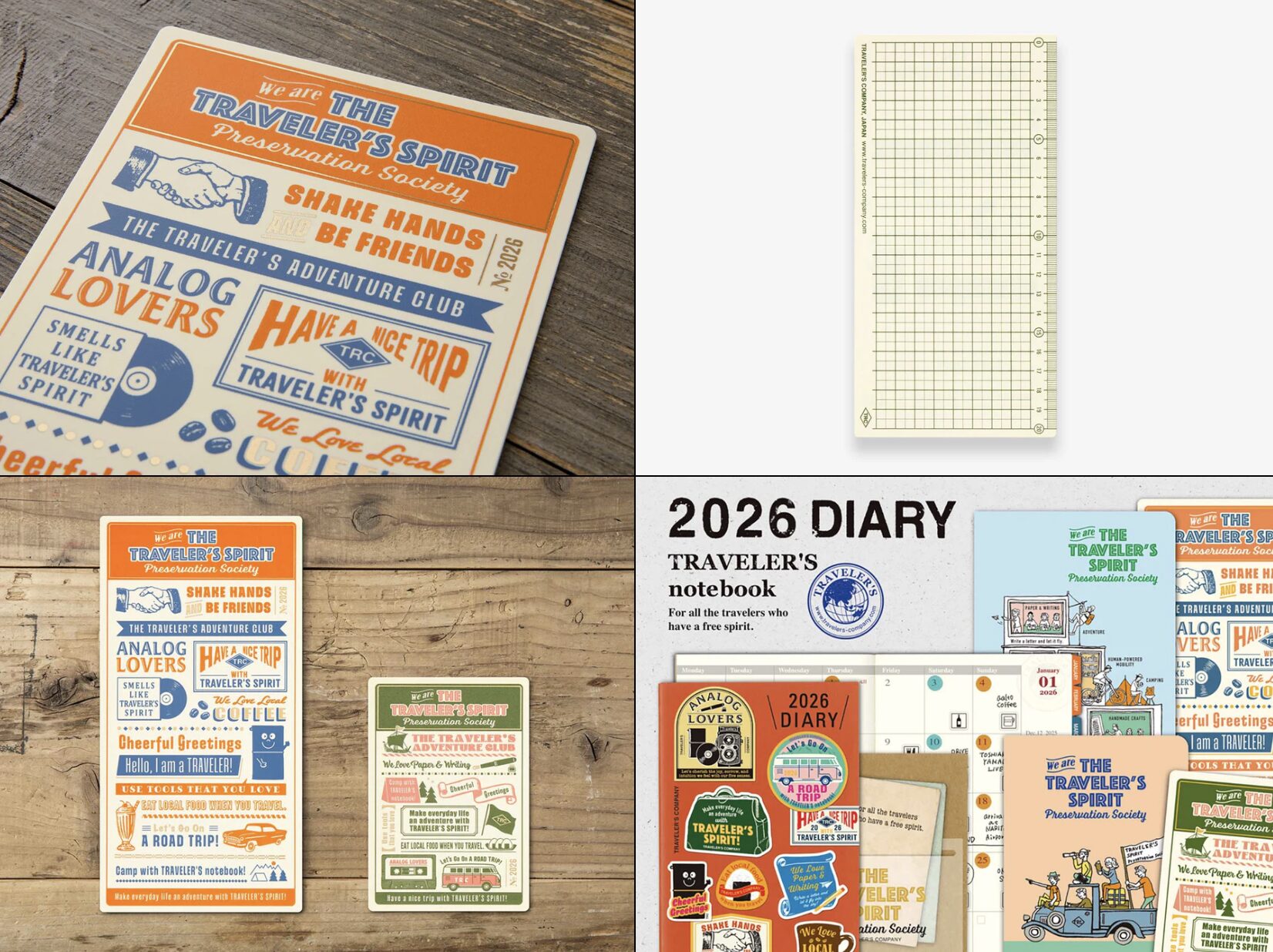 2026 - TRC Traveler's Notebook - Underlay - Regular Size