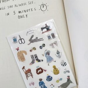 PION – Fabric – Washi Sticker