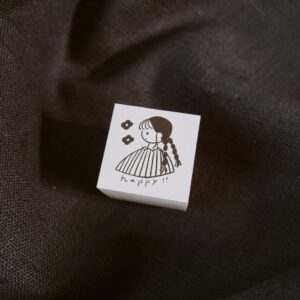 Ranmyu – Girl with Braids – Happy – Stamp