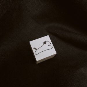 Ranmyu – Dog on Its Belly – Stamp