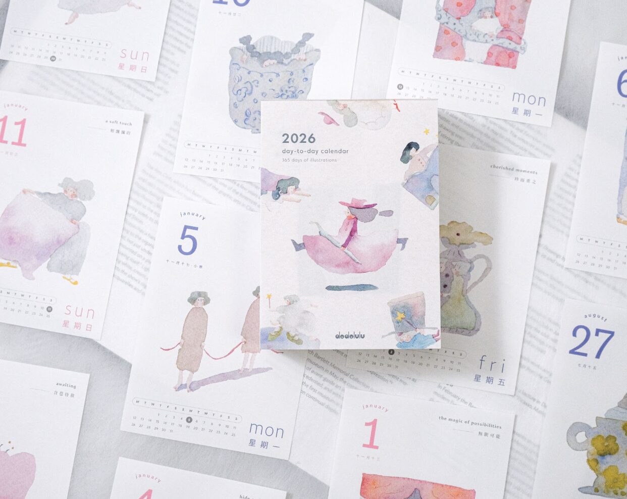 2026 - Dodolulu - 365 Daily Desk Calendar