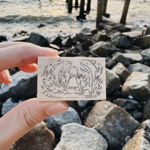 PensPapersPlanner – Exclusive Edition – Twirl in the Tides (Dolphin Girl) – Stamp