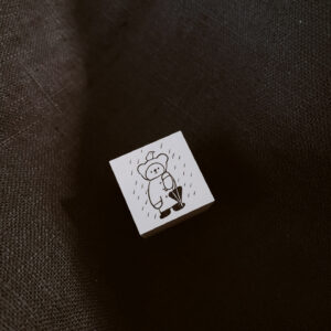 Ranmyu – Bear under the Rain – Stamp